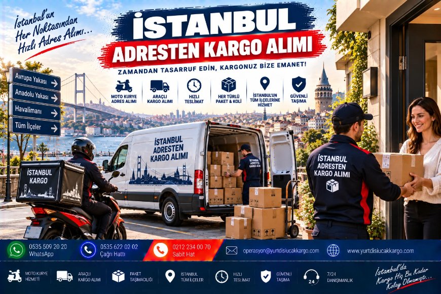 İstanbul Adresten Kargo Alımı.