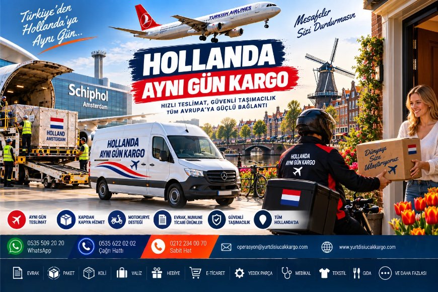 Hollanda Aynı Gün Kargo