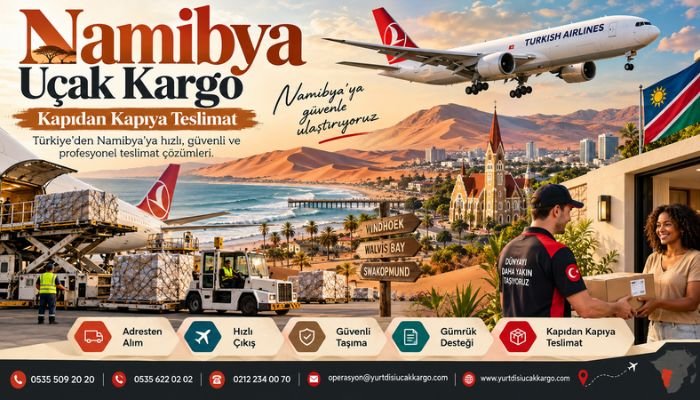 Namibya Uçak Kargo Kapıdan Kapıya Teslimat