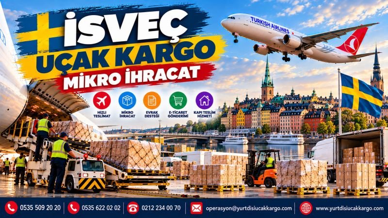 İsveç Uçak Kargo Mikro İhracat