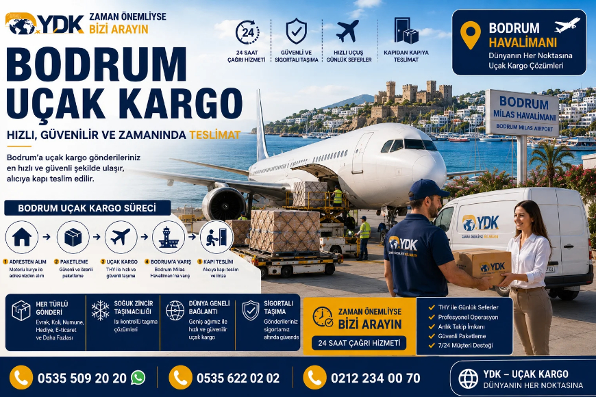 Bodrum Uçak Kargo Kapı Teslim