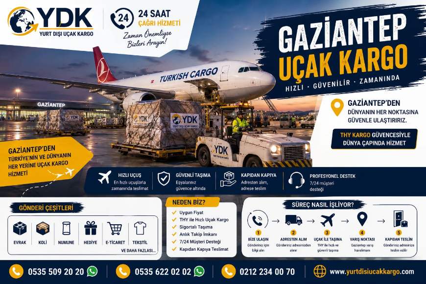 İstanbul Gaziantep Uçak Kargo