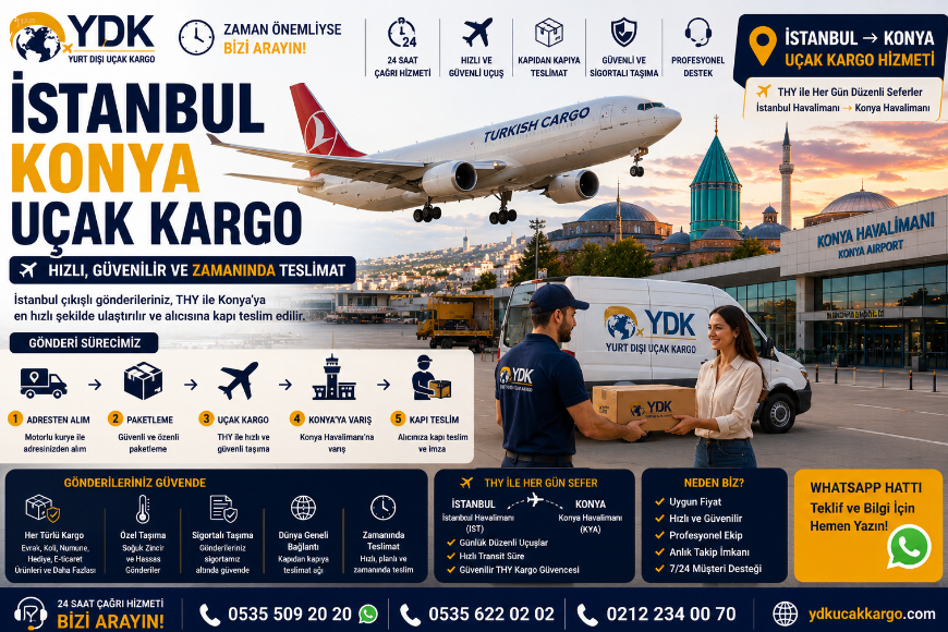 İstanbul Konya Uçak Kargo