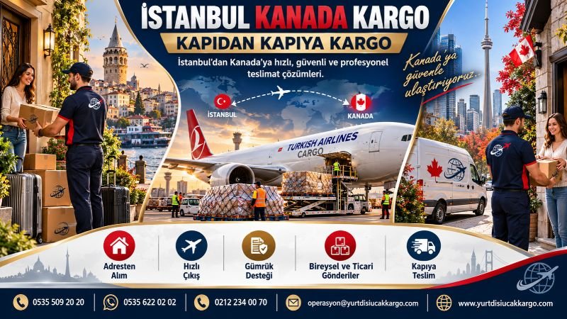 İstanbul Kanada Kargo Kapıdan Kapıya Kargo